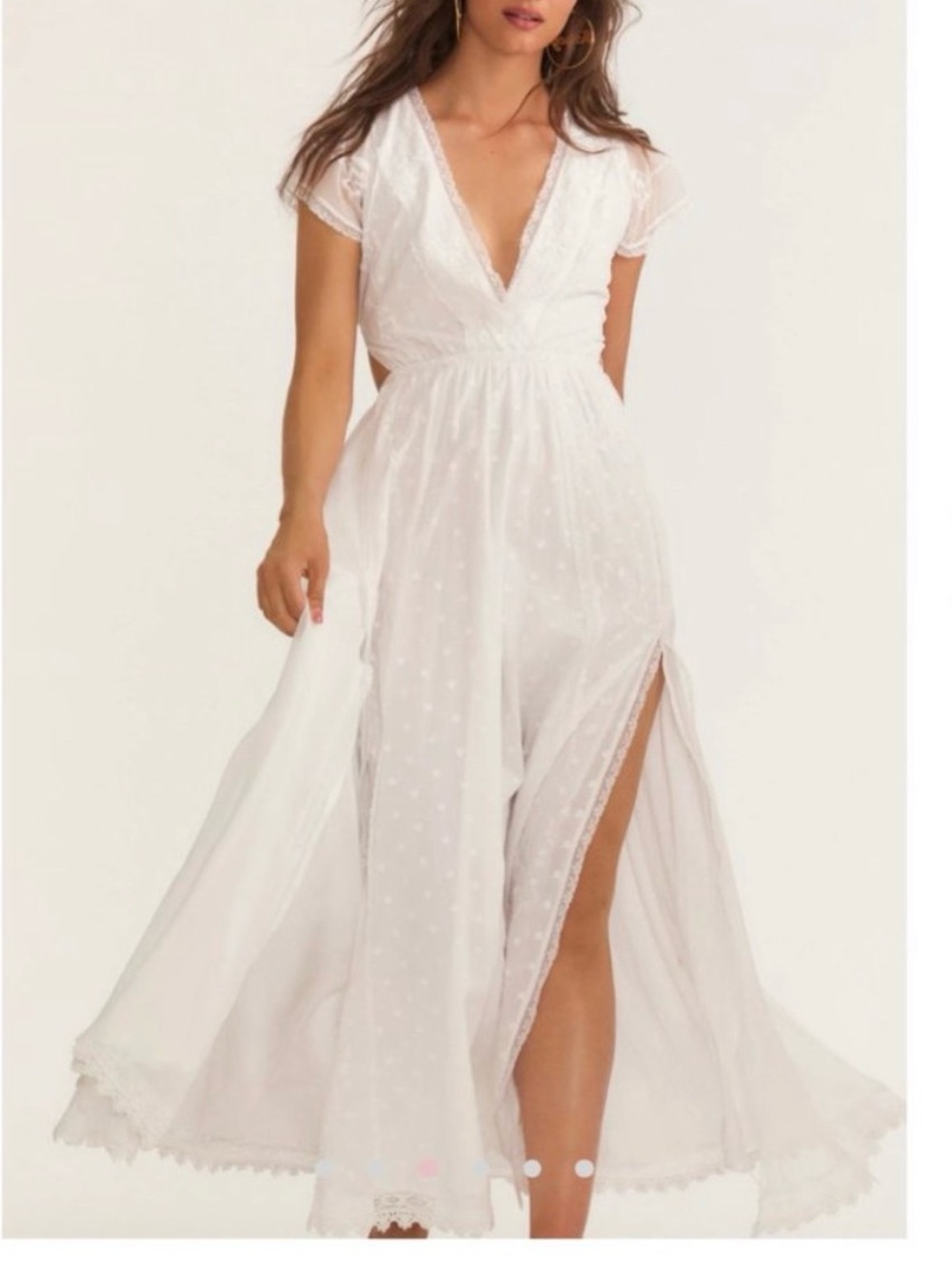 NWT LoveShackFancy Vanis White  Maxi dress